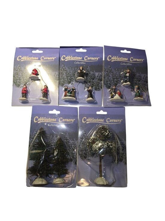 Cobblestone Corners Other - Vtg1990s Cobblestone Corners Collectibles Accessories Packs, Lot of 5, 12 Pcs